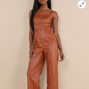 Lulu's Chic Brown Jumpsuit